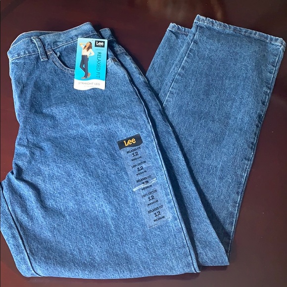 Lee Denim - Lee Relaxed Fit Straight Leg Jeans - 12 Medium